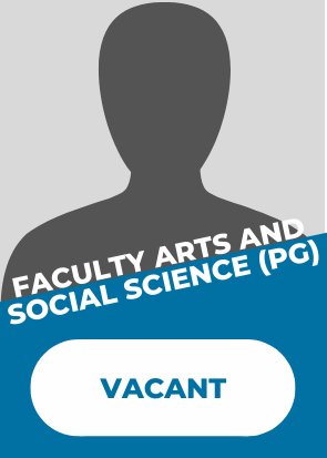 Faculty of Arts and Social Sciences (PG) - VACANT