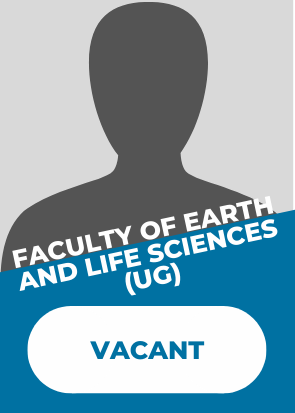 Faculty of Earth and Life Sciences (UG) - VACANT